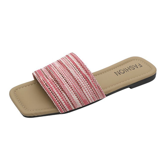 Damen elegante und komfortable Riemchen-Pantoletten EB