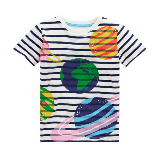 Jungen T-Shirt mit lebhaftem Weltraumdesign EB