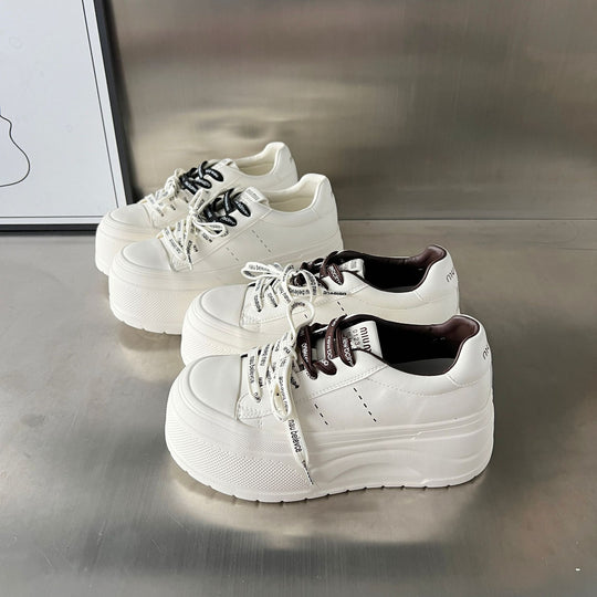 Damen Plateau-Sneaker mit modischem Design und atmungsaktiver Oberfläche EB