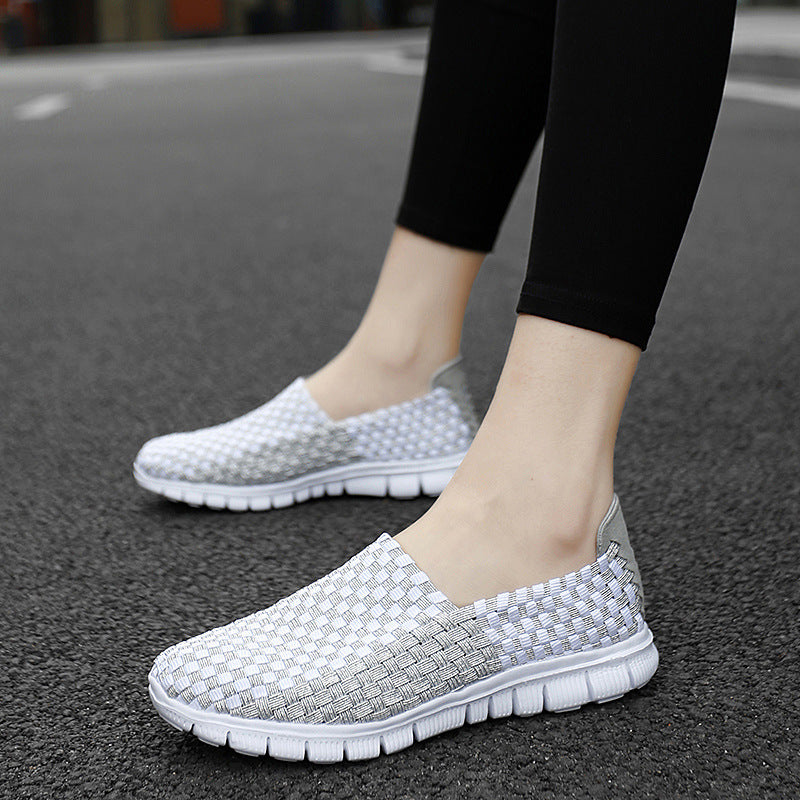 Damen Atmungsaktive Slip-On Sneakers mit flexiblem und leichtem Design EB