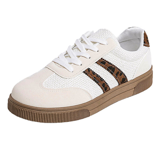 Damen Sneakers mit hochwertigem Netzmaterial und stylischem Tiermotiv EB
