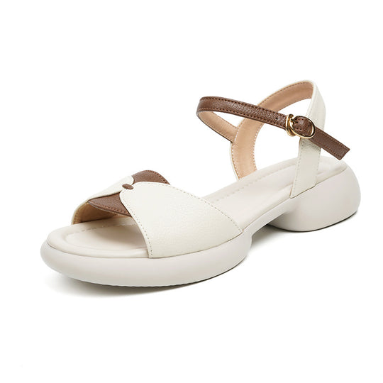 Damen Elegante Sandalen mit modischem Riemen und bequemer Sohle EB