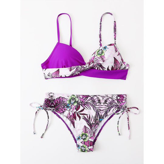 Damen Design-Bikini mit modernem Wickel-Detail EB