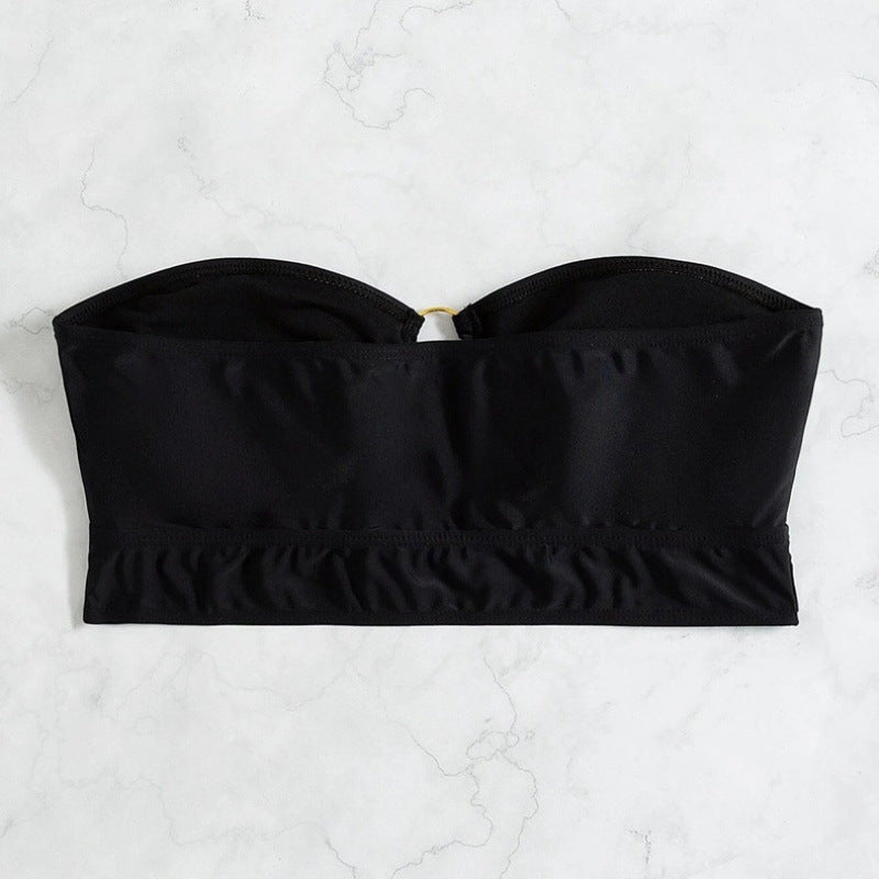 Damen Bandeau-Bikini-Oberteil mit innovativer Raffung EB