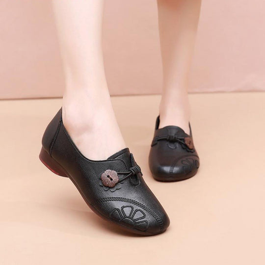 Damen Komfortable Ballerinas mit dekorativem Knotendesign EB