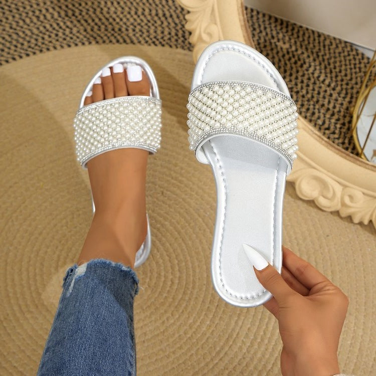 Damen Glitzernde Komfort-Sandalen mit funkelndem Riemen EB