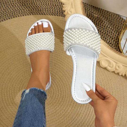 Damen Glitzernde Komfort-Sandalen mit funkelndem Riemen EB