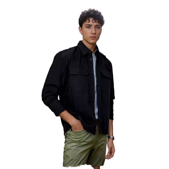 Herren lässige Sommerjacke mit Windschutz EB