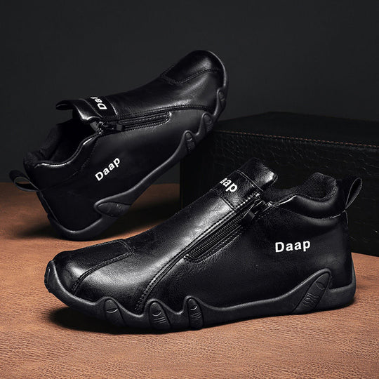 Damen Modische Sneaker mit seitlichem Reißverschluss und ergonomischer Sohle EB