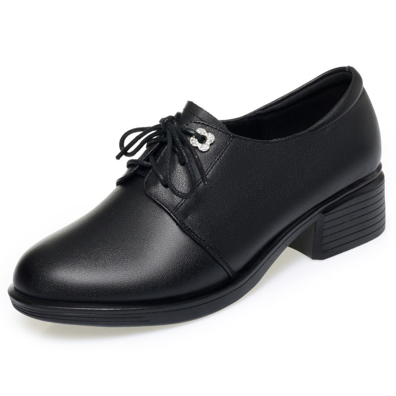 Damen Elegante Schnürschuhe mit modischem Absatz und komfortablem Innenfutter EB