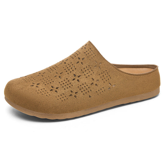 Damen nan Komfort-Mule mit Laserperforation und geformtem Memory-Fußbett EB
