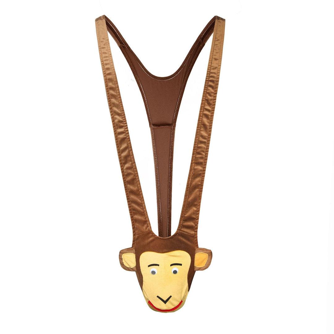 Männer Novelty Plüsch Rentier Tanga mit Geweihtasche