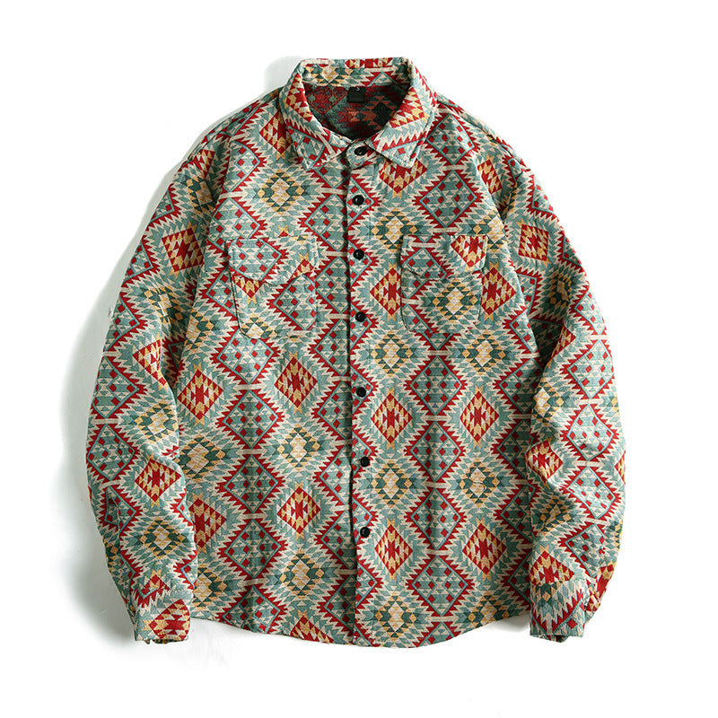 Herren Hemd mit geometrischem Muster EB