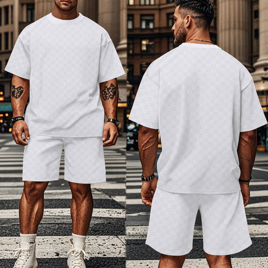 Herren lässiges Kurzarm-Set mit bequemer Passform und stylischem Design EB