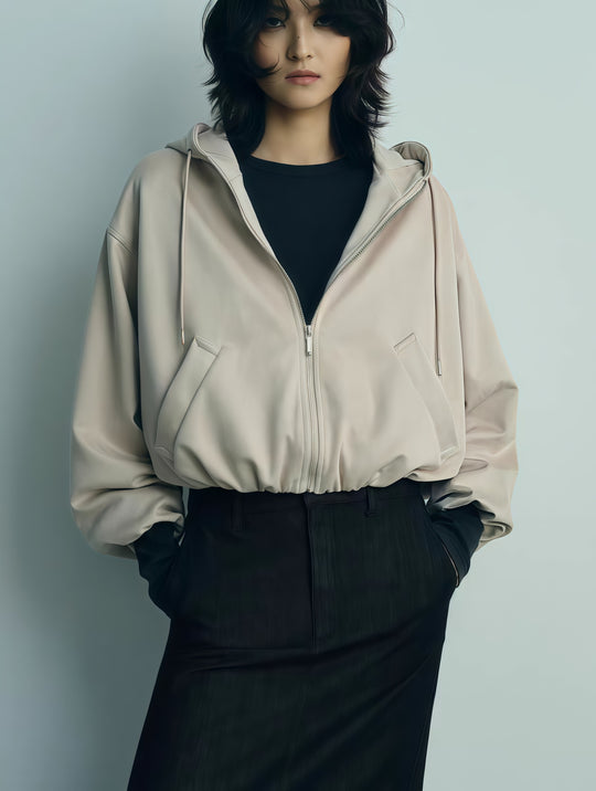 Damen Oversized Sportjacke mit praktischen Taschen und modernem Schnitt EB