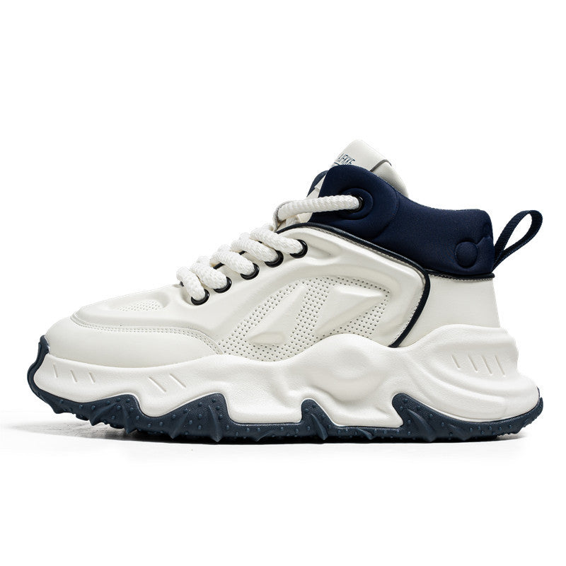 Herren urbane High-Top Tech-Chunky Sneaker mit griffiger Trailsohle und gepolstertem Knöchelkragen EB