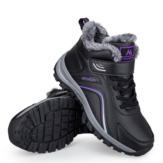 Damen warme Winterboots mit isolierender Fütterung und rutschfester Sohle EB