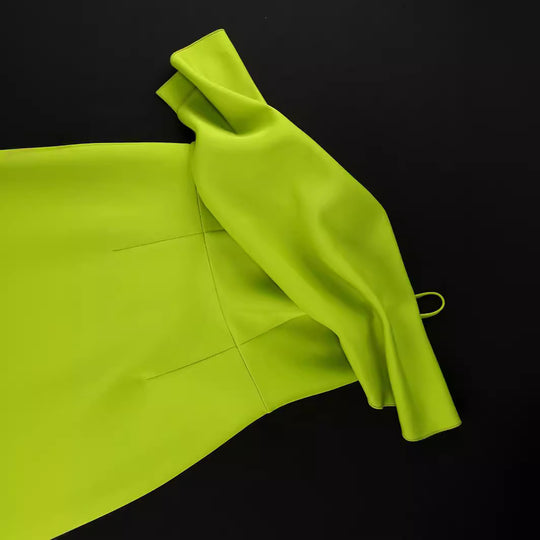 Damen Elegantes Maxikleid mit asymmetrischem Design und Drapierung EB