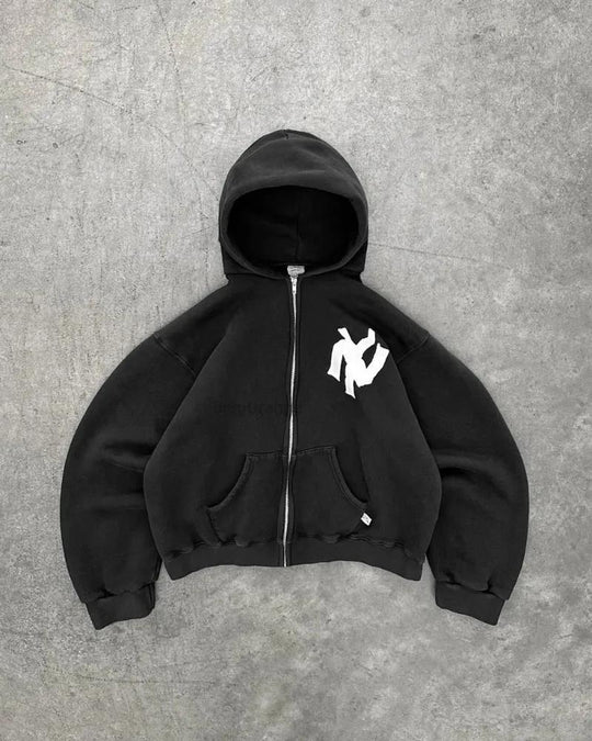 Damen lässiger Sweatshirt mit oversized Passform und großen Kapuze EB