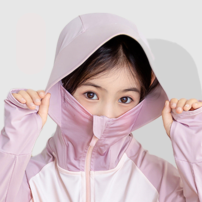 Kinder UV-Schutzjacke mit Kapuze und atmungsaktiven Eigenschaften EB