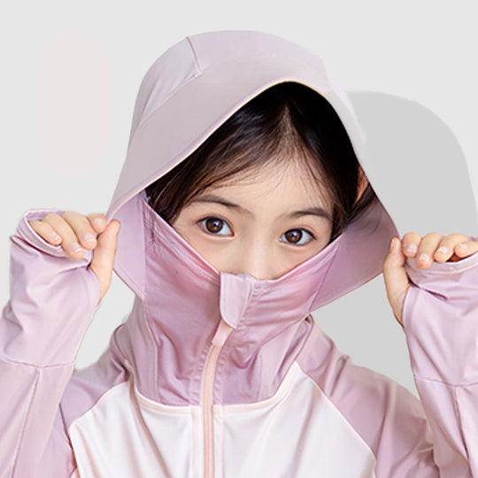 Kinder UV-Schutzjacke mit Kapuze und atmungsaktiven Eigenschaften EB