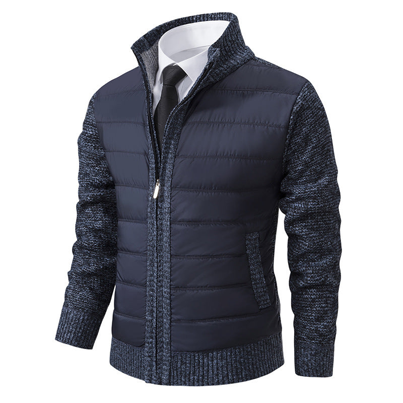 Herren sportive Kapuzenjacke mit strukturiertem Material und eleganten Details EB