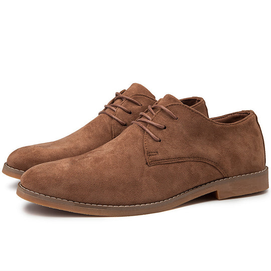 Herren Elegante Schnürschuhe aus weichem Wildleder EB