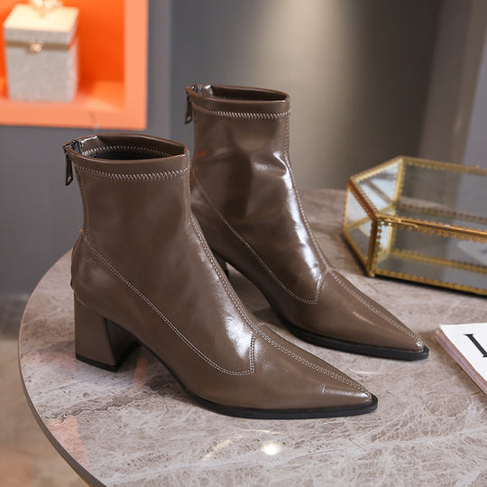 Damen Modische Stiefel im klassischen Design EB