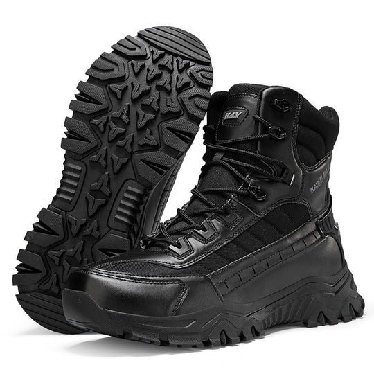 Herren Tactical Wanderstiefel mit hohem Knöchelschutz und rutschfester Sohle EB