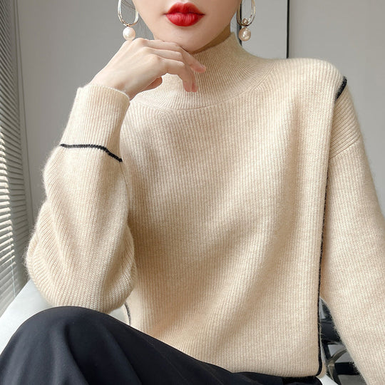 EB | Eleganter schlichter Rollkragenpullover