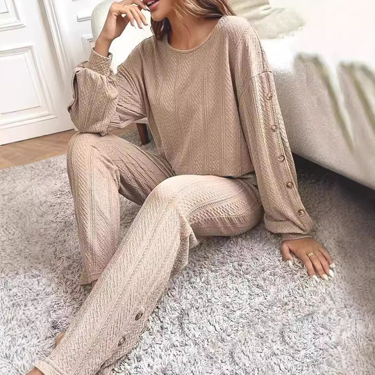 Damen Gemusterter Loungeanzug EB