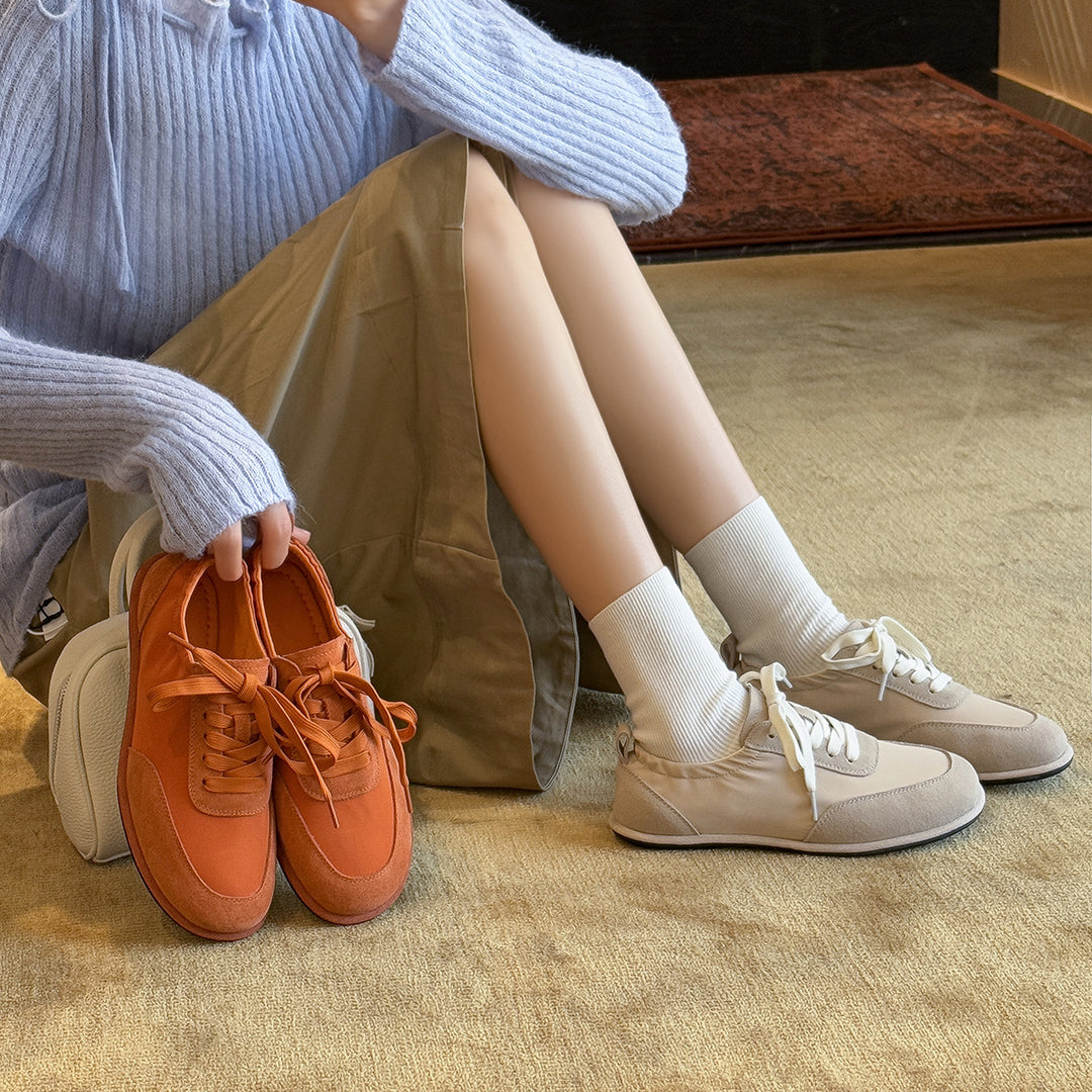 Damen Sportliche Sneakers mit dämpfender Sohle und atmungsaktivem Obermaterial EB