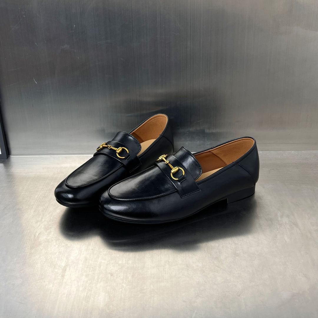 Damen Mokassins mit elegantem Schnallenverschluss und bequemer Innensohle EB