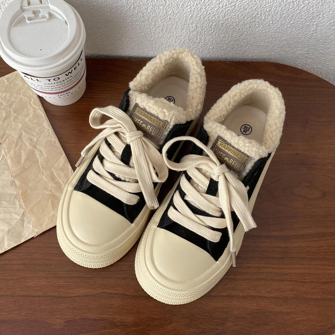 Damen Bequeme Sneakers mit kuscheligem Innenfutter und strapazierfähiger Sohle EB