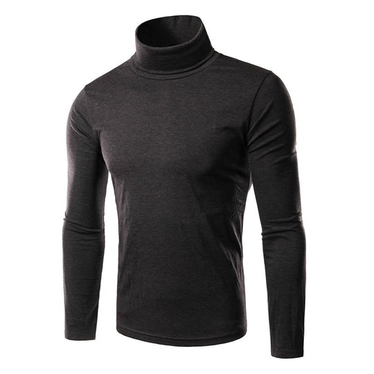 Herren eleganter Rollkragenpullover aus bequemen Stretchmaterial EB