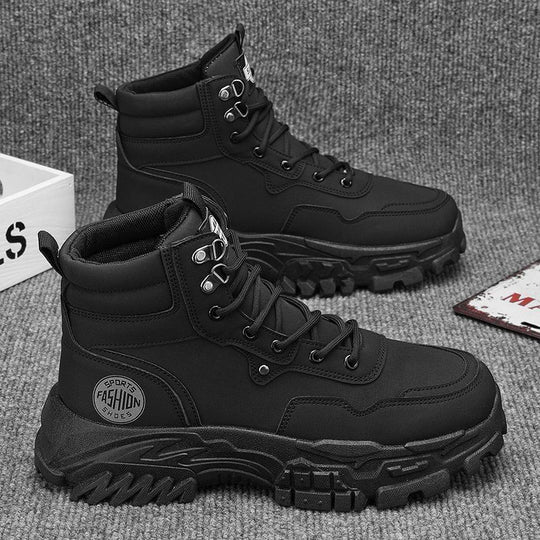 Damen Sportliche Winterboots mit rutschfester Profilsohle und hohem Schaft EB