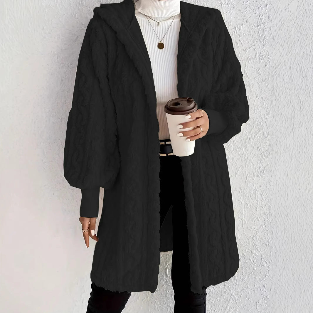 Damen Kapuzenjacke aus luxuriösem Fleece EB