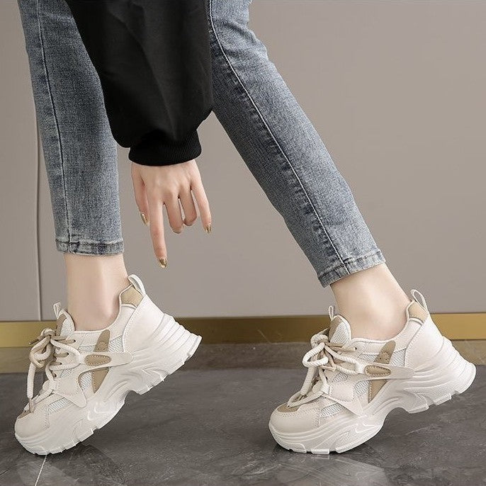 Damen Chunky Sneakers mit atmungsaktiven Mesh-Einsätzen und komfortabler Dämpfung EB