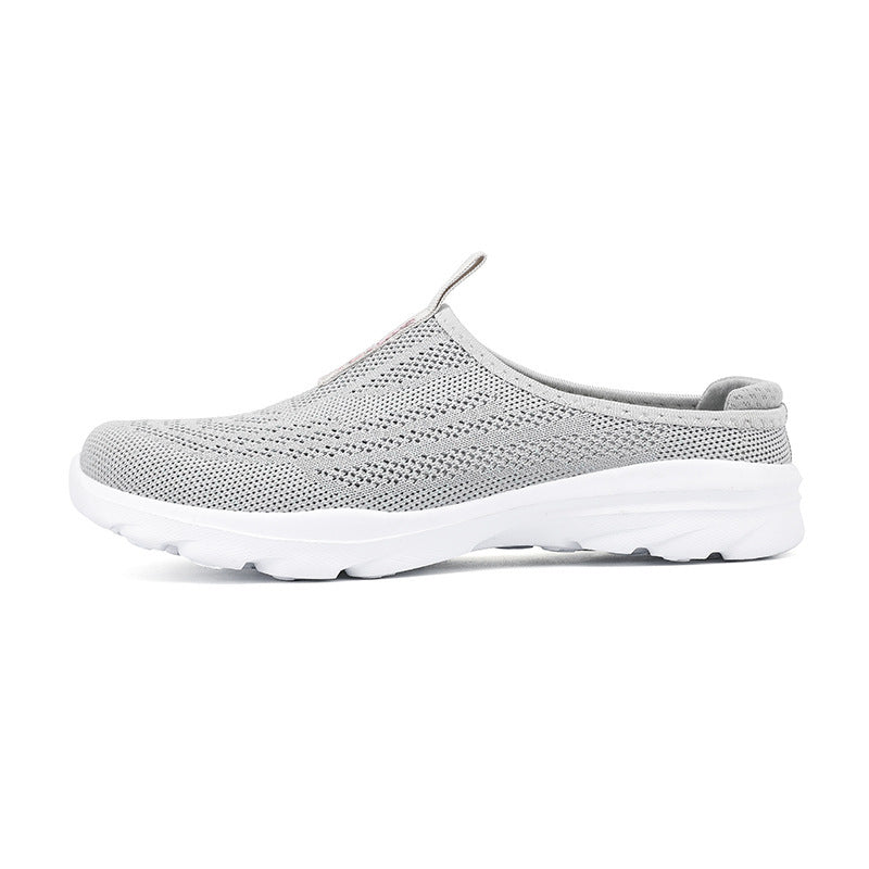 Damen Bequeme Slip-On Freizeitschuhe aus atmungsaktivem Mesh EB