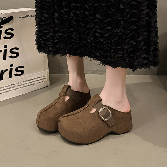 Damen Komfort Clogs mit modischem Riemen und ergonomischem Fußbett EB