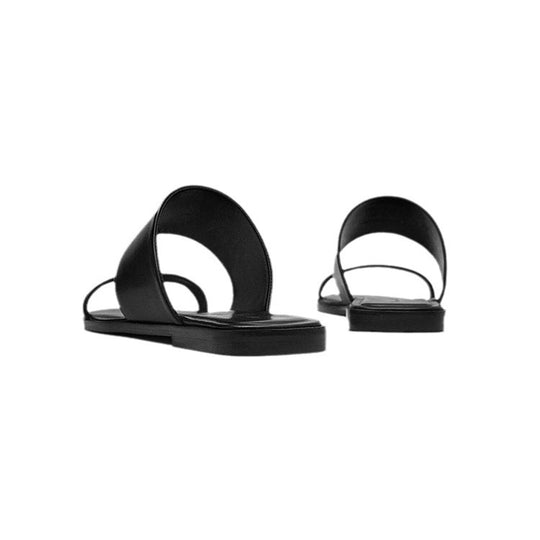 Damen elegante Riemensandalen mit breitem Obermaterial und geschmackvollem Design EB