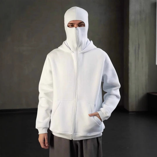 Damen trendige Kapuzenjacke mit hohem Kragen EB