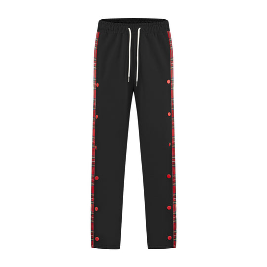 Herren Sportliche Jogginghose mit Druckknopf-Design und elastischem Bund EB