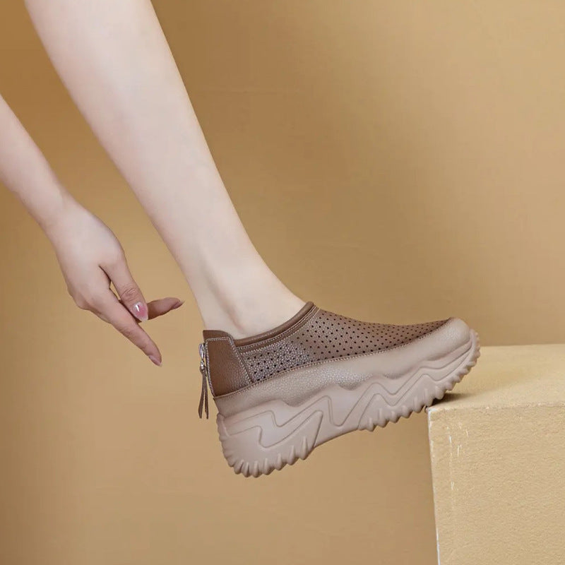 Damen Bequeme Slip-On Sneakers mit luftdurchlässigem Obermaterial und rutschfester Sohle EB
