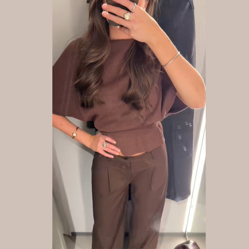 Damen elegantes Hosenanzug-Set mit raffinierter Passform EB