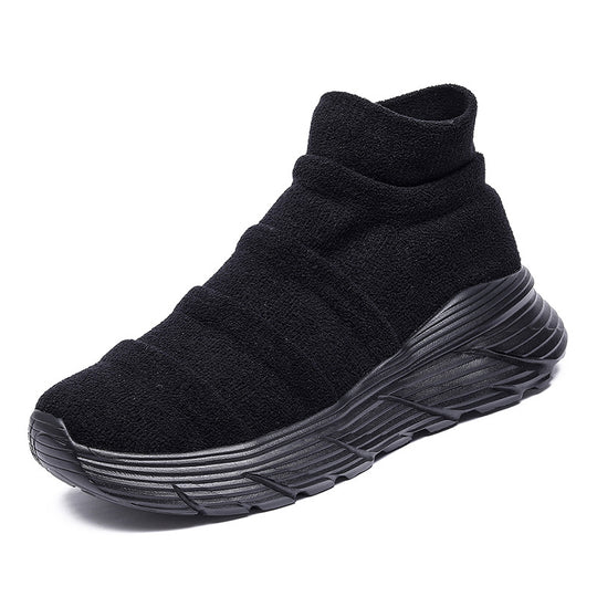 Damen Sportliche High-Top Sneakers mit elastischem Obermaterial EB