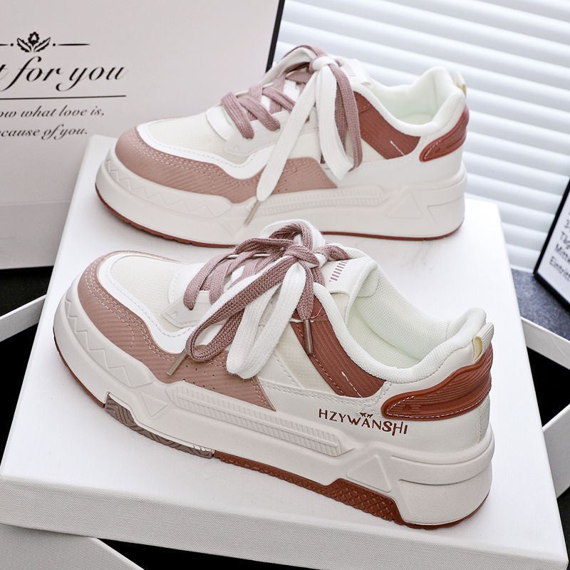Damen modische Sneaker mit atmungsaktivem Obermaterial und gepolsterter Sohle EB