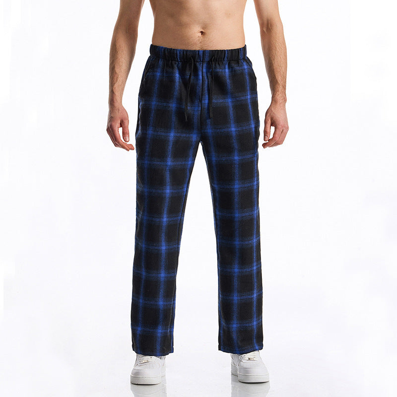 Herren bequeme Freizeithose mit Karomuster EB