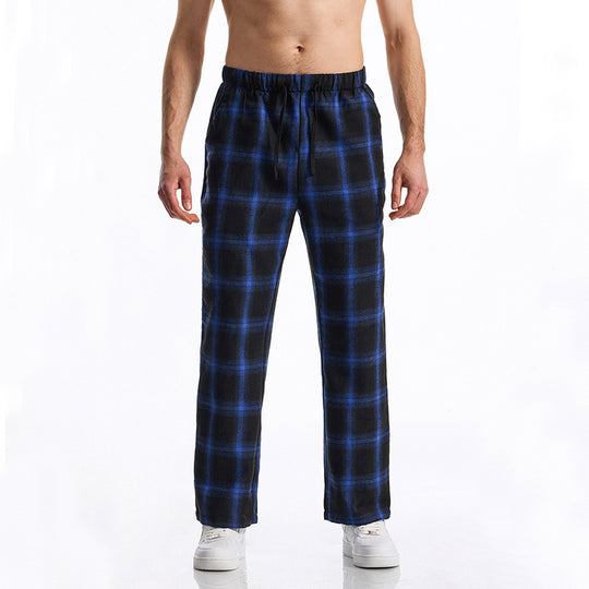 Herren bequeme Freizeithose mit Karomuster EB