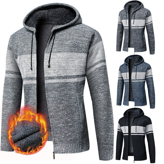 Damen bequemer und kuscheliger Fleece-Hoodie mit Reißverschluss EB